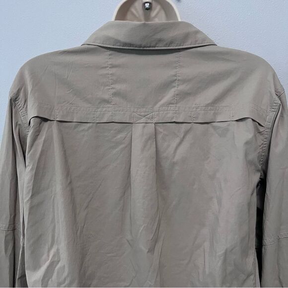 REI Co Op Outdoor Khaki Long Sleeve Button Down Shirt Size L - Picture 4 of 10